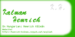 kalman hemrich business card